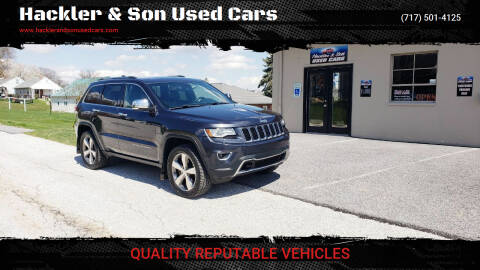 2014 Jeep Grand Cherokee for sale at Hackler & Son Used Cars in Red Lion PA