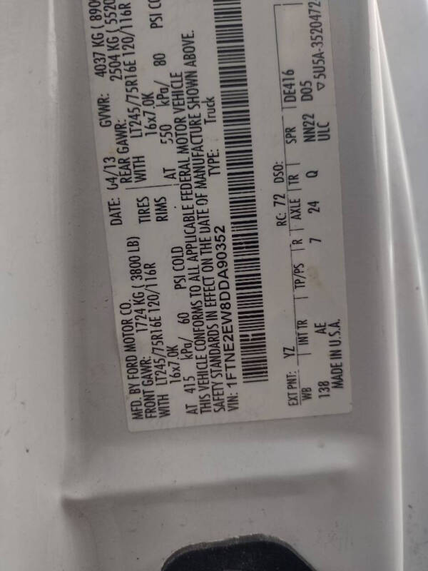 2013 Ford E-Series E-250