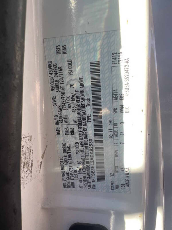 2010 Ford E-Series E-350 SD