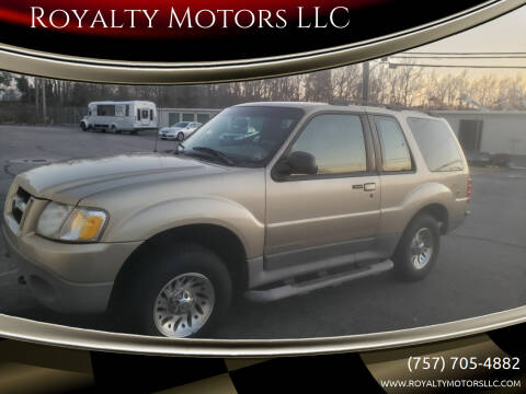 2001 Ford Explorer Sport for sale at Royalty Motors LLC in Portsmouth VA