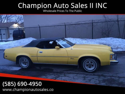 1973 Mercury Cougar for sale at Champion Auto Sales II INC in Rochester NY