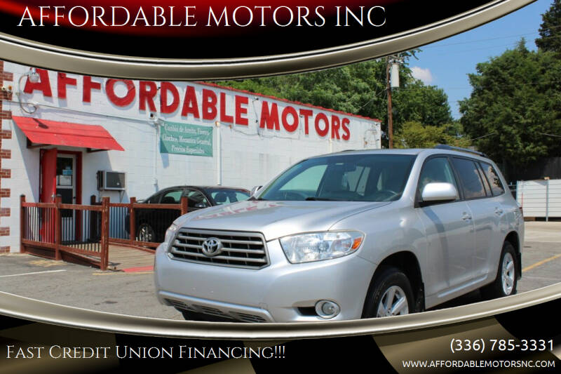 2010 Toyota Highlander for sale at AFFORDABLE MOTORS INC in Winston Salem NC