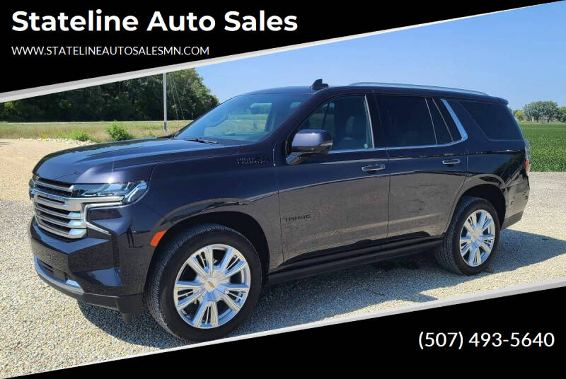 2022 Chevrolet Tahoe for sale at Stateline Auto Sales in Mabel MN