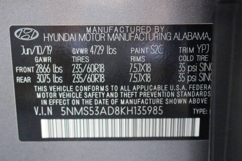 2019 Hyundai Santa Fe Ultimate 2.4L