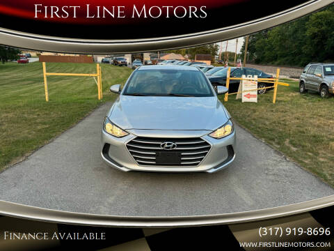 2018 Hyundai Elantra for sale at First Line Motors in Jamestown IN