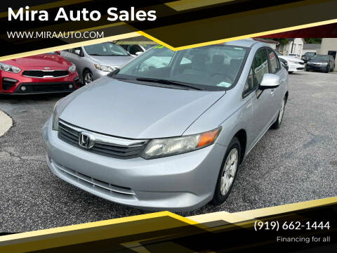 2012 Honda Civic for sale at Mira Auto Sales in Raleigh NC