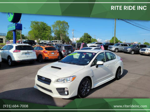2017 Subaru WRX for sale at Rite Ride Inc 2 in Shelbyville TN