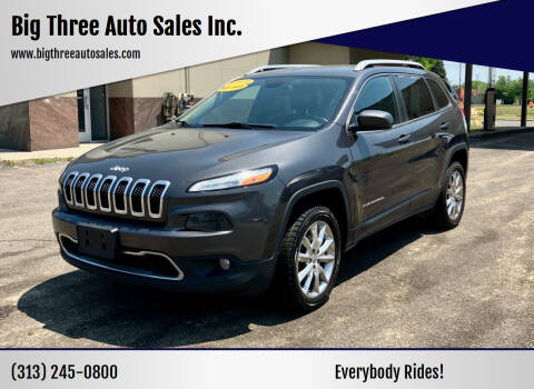 2016 Jeep Cherokee for sale at Big Three Auto Sales Inc. in Detroit MI