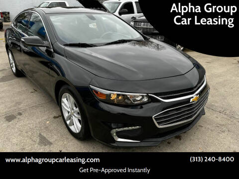 2017 Chevrolet Malibu for sale at Alpha Group Car Leasing in Redford MI