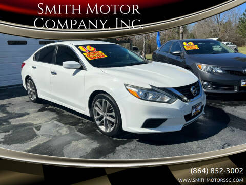 2016 Nissan Altima for sale at Smith Motor Company, Inc. in Mc Cormick SC