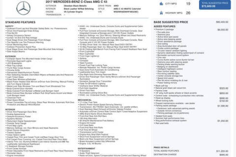 2017 Mercedes-Benz C-Class AMG C 43