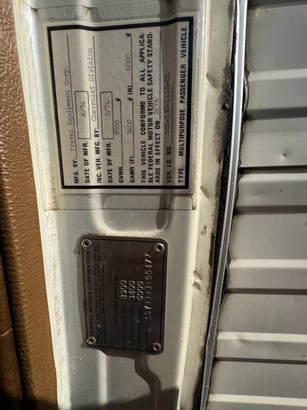 1974 Chevrolet C30 Camper