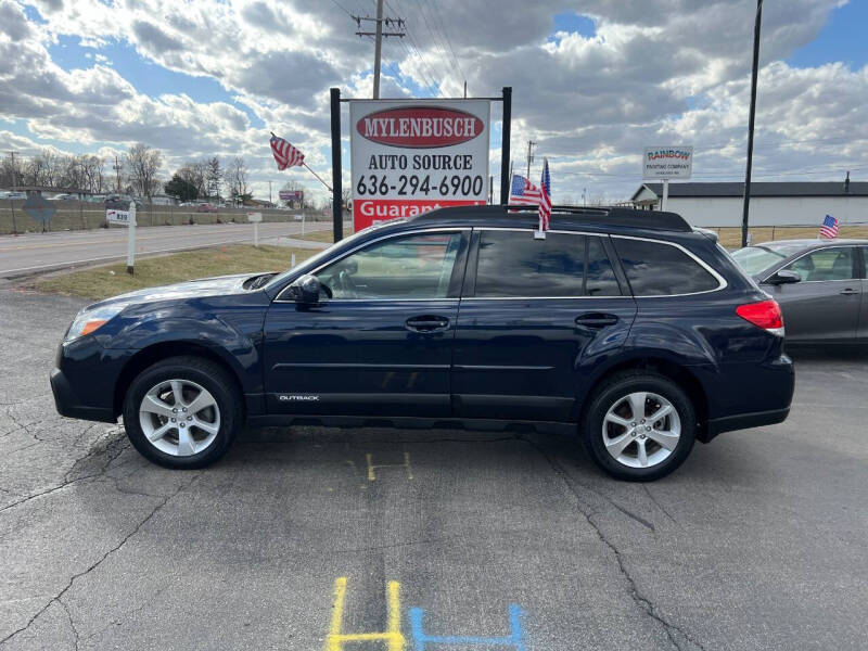 2014 Subaru Outback for sale at MYLENBUSCH AUTO SOURCE in O'Fallon MO