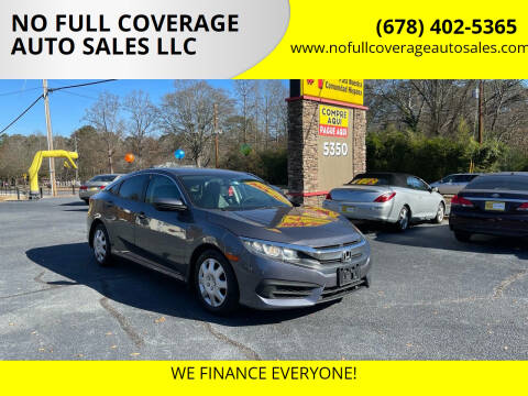 2018 Honda Civic for sale at NO FULL COVERAGE AUTO SALES LLC in Austell GA