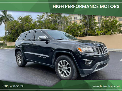 2015 Jeep Grand Cherokee for sale at HIGH PERFORMANCE MOTORS in Hollywood FL