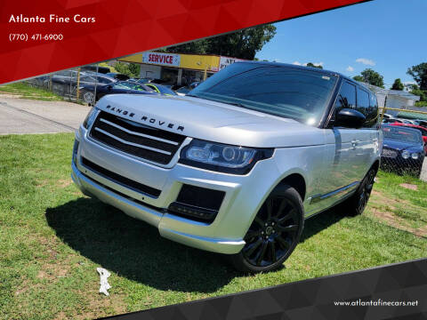2013 Land Rover Range Rover for sale at Atlanta Fine Cars in Jonesboro GA
