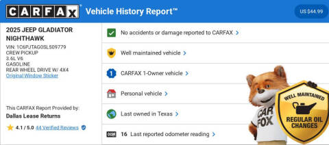 2025 Jeep Gladiator NightHawk