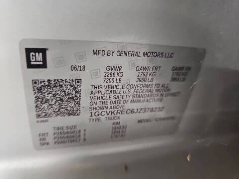 2018 Chevrolet Silverado 1500