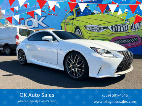 2016 Lexus RC 300 for sale at OK Auto Sales in Kennewick WA