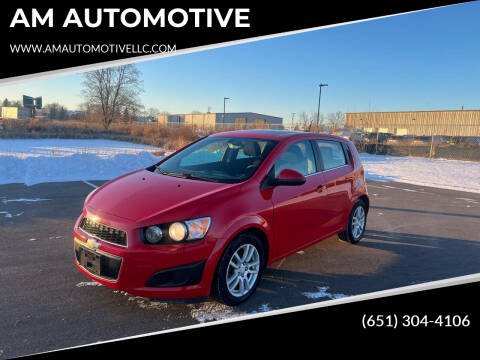 2016 Chevrolet Sonic for sale at AM AUTOMOTIVE in Forest Lake MN