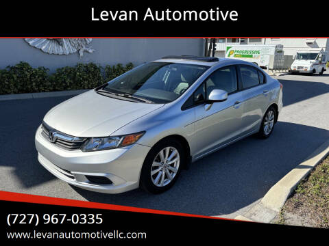 2012 Honda Civic for sale at Levan Automotive in Largo FL