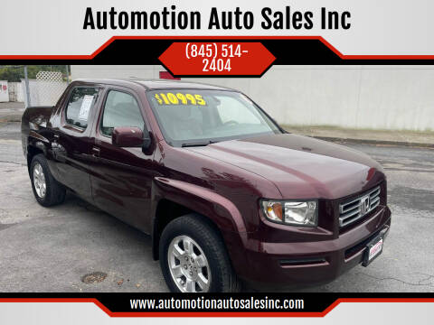 2008 Honda Ridgeline for sale at Automotion Auto Sales Inc in Kingston NY