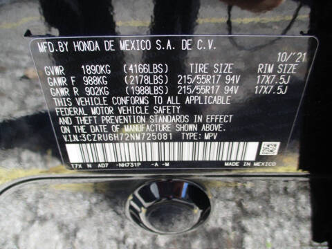 2022 Honda HR-V EX-L