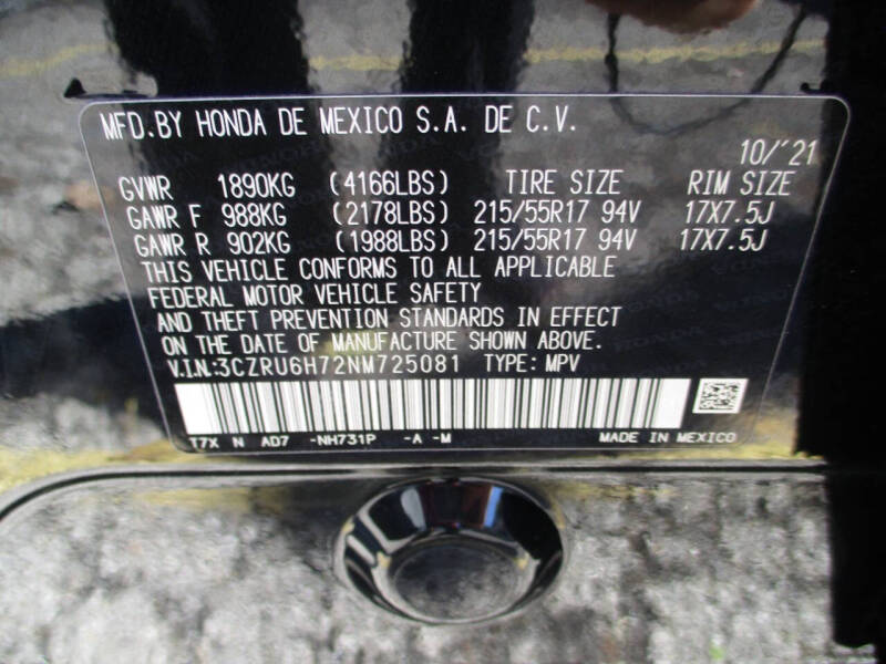 2022 Honda HR-V EX-L