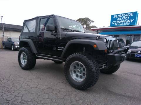 2012 Jeep Wrangler for sale at Surfside Auto Company in Norfolk VA