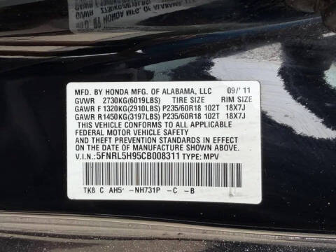 2012 Honda Odyssey Touring