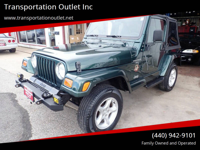 2000 Jeep Wrangler for sale at Transportation Outlet Inc in Eastlake OH