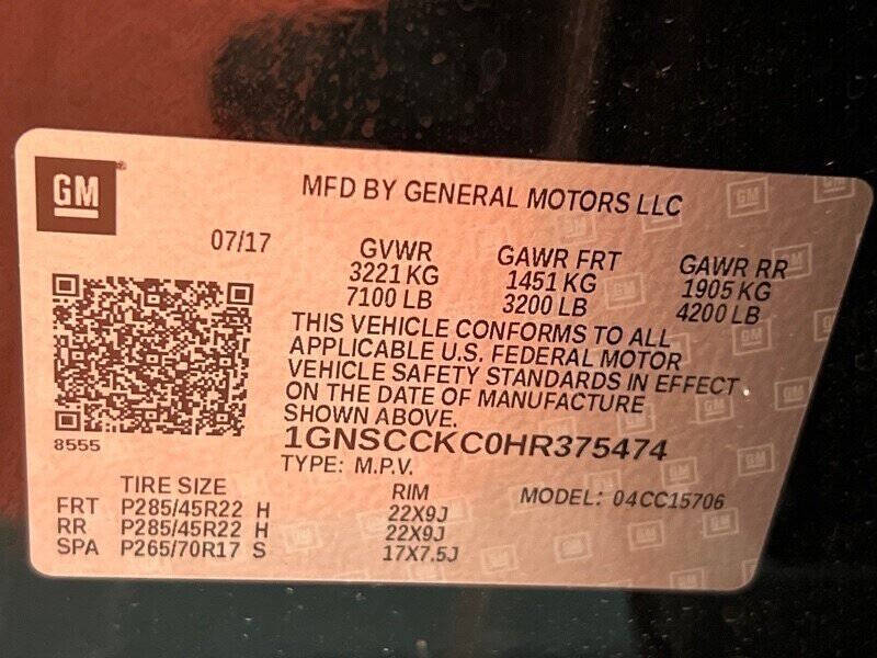 2017 Chevrolet Tahoe Premier