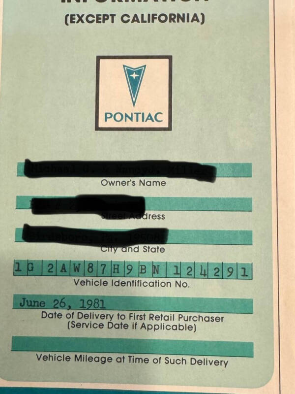 1981 Pontiac Firebird Trans Am