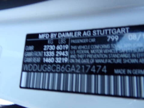 2016 Mercedes-Benz S-Class S 550