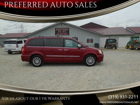 2013 Chrysler Town and Country for sale at PREFERRED AUTO SALES in Lockridge IA