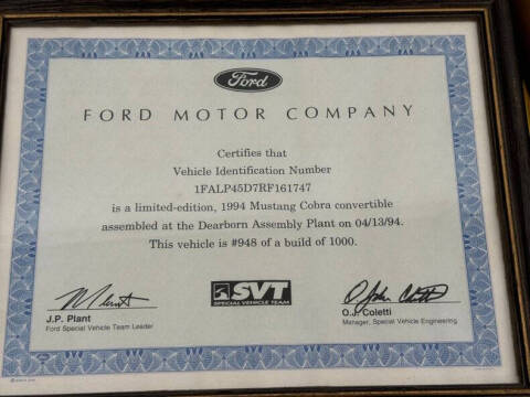 1994 Ford Mustang SVT Cobra