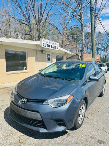 2015 Toyota Corolla for sale at Knox Bridge Hwy Auto Sales in Canton GA