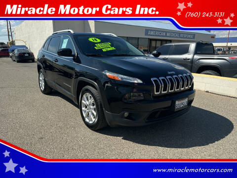 2018 Jeep Cherokee for sale at Miracle Motor Cars Inc. in Victorville CA