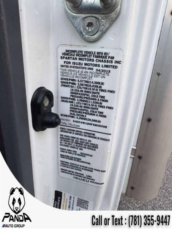 2015 Isuzu NPR HD GAS REG