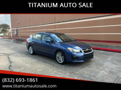2013 Subaru Impreza for sale at TITANIUM AUTO SALE in Houston TX