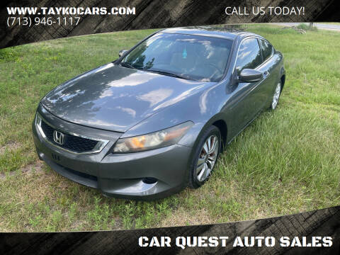 2008 Honda Accord for sale at CAR QUEST AUTO SALES in Houston TX