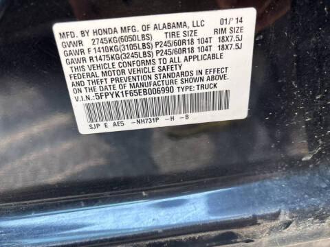 2014 Honda Ridgeline SE