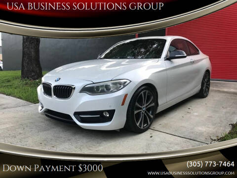 2014 BMW 2 Series for sale at USA BUSINESS SOLUTIONS GROUP in Davie FL
