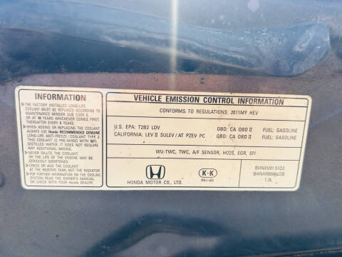 2011 Honda Insight EX w/Navi