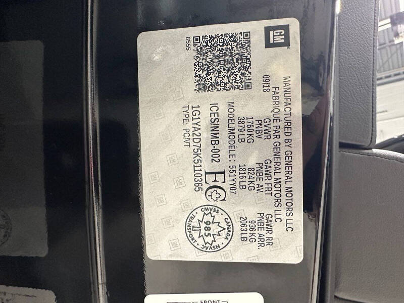 2019 Chevrolet Corvette Stingray