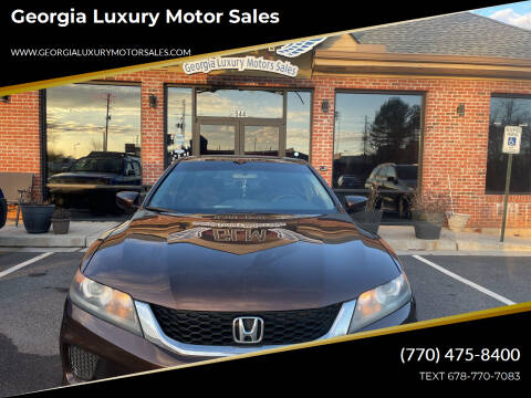 2013 Honda Accord for sale at Georgia Luxury Motor Sales in Cumming GA