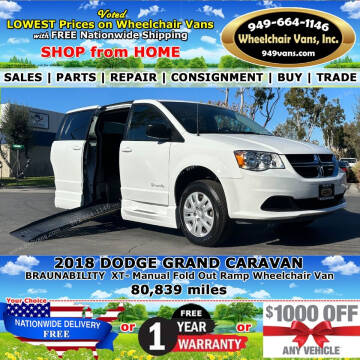 2018 Dodge Grand Caravan for sale at Wheelchair Vans Inc in Laguna Hills CA