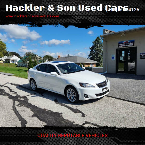 2013 Lexus IS 250 for sale at Hackler & Son Used Cars in Red Lion PA