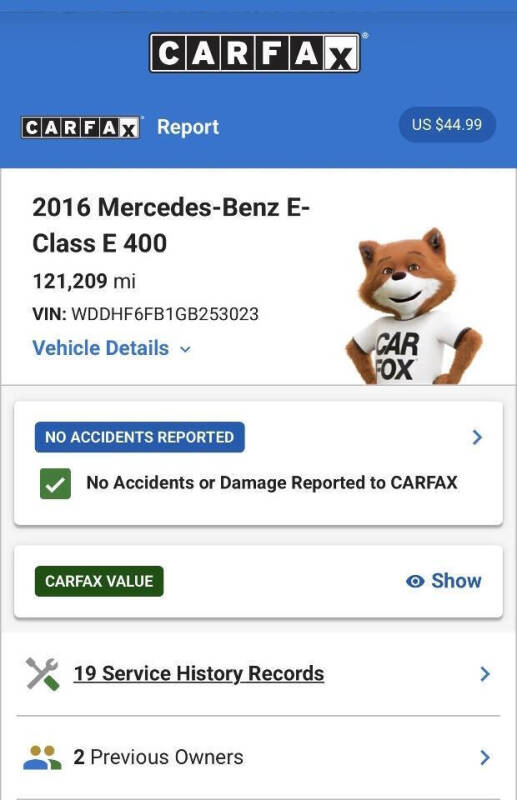 2016 Mercedes-Benz E-Class E 400