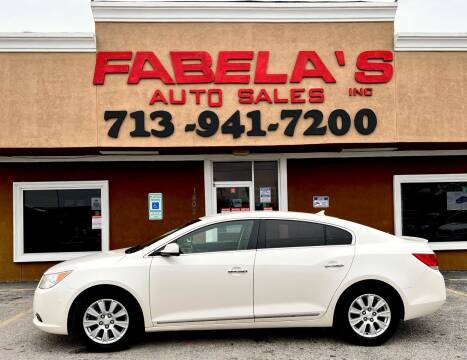 2013 Buick LaCrosse for sale at Fabela's Auto Sales Inc. in South Houston TX
